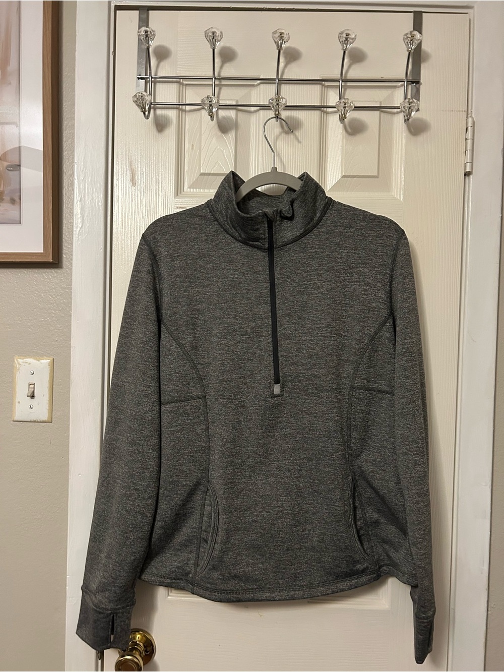 Lucy Women's Charcoal Gray Cowl Neck Pullover